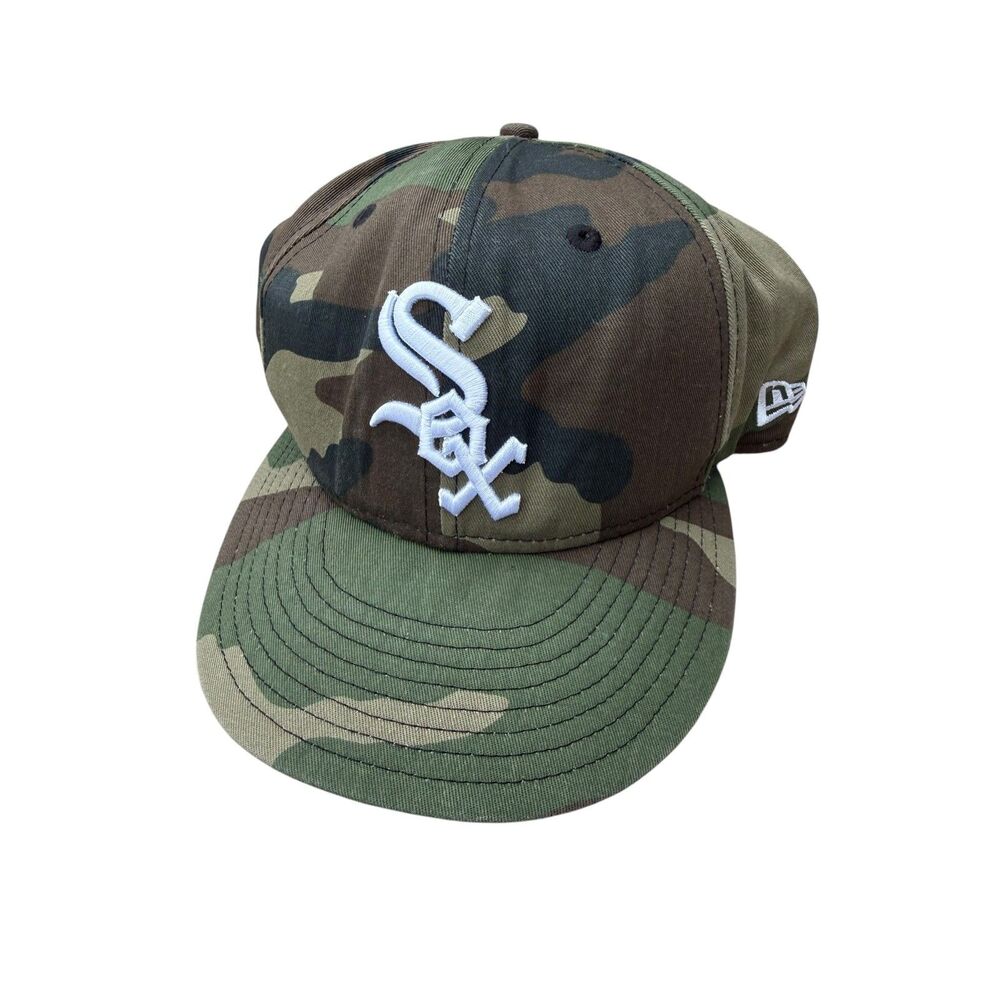 New Era Camo Chicago White Sox Hat 9Fifty Snapback MLB Adjustable Baseball Cap